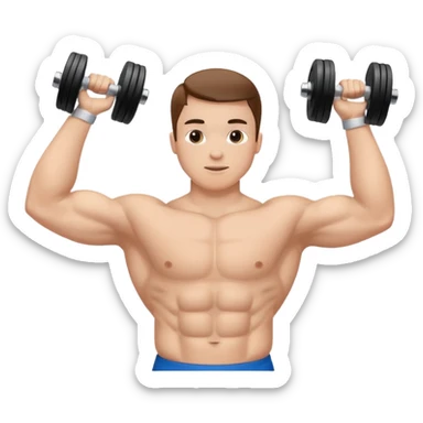 haltère élévation latérale orienté de côté, une seule haltère sticker