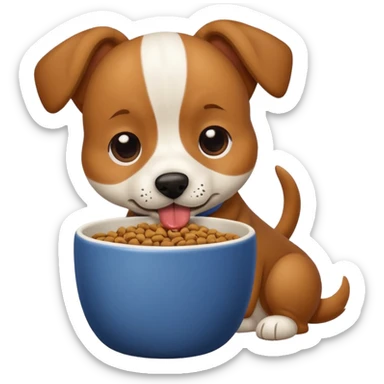  Cup and dog and food sticker
