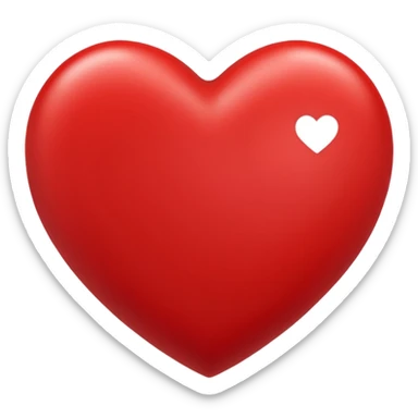 Un cœur au-dessus c'est écrit 100 % sticker