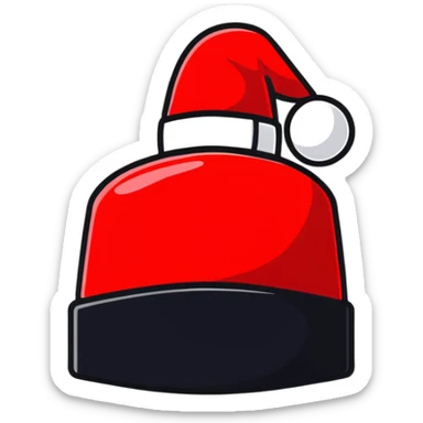 cartoonish sticker of a fez hat sticker