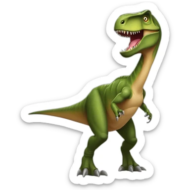 tyrannosaurus Rex with long arms sticker