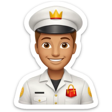 McDonald’s worker sticker