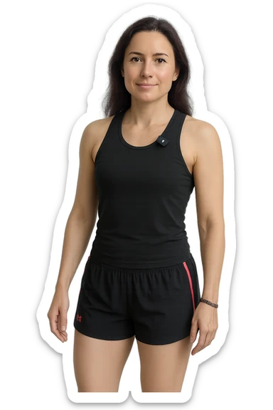 Donna senza cellulite grazie alla sua infiammazione sistemica bassa (fallo capire come vuoi) senza mano alzata sticker