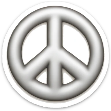 Tongue out peace sign  sticker