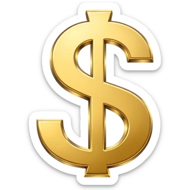 dollar emoji sticker