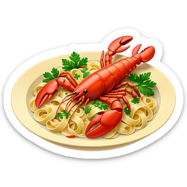 lobster pasta sticker