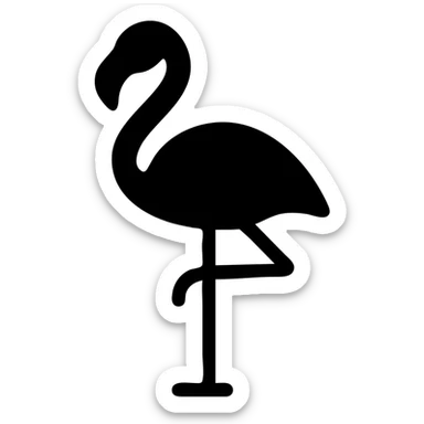 flamingo sticker
