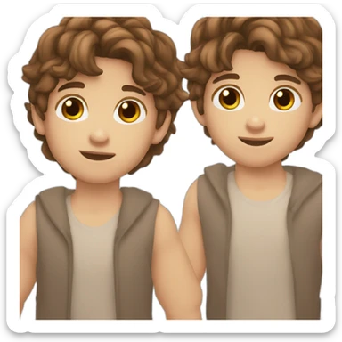 A boy have a brown hair and brown eyes Normal skin He owns an iPhone 8 Plus sticker