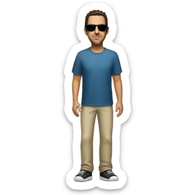 adam sandler full body wearing sunglasses  sticker