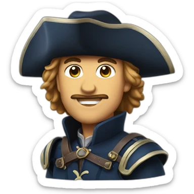musketeers sticker