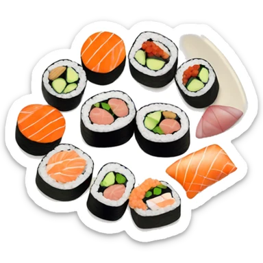 sushi platter sticker