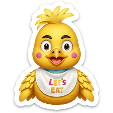 Chica from Five Nights At Freddy's Movie sticker