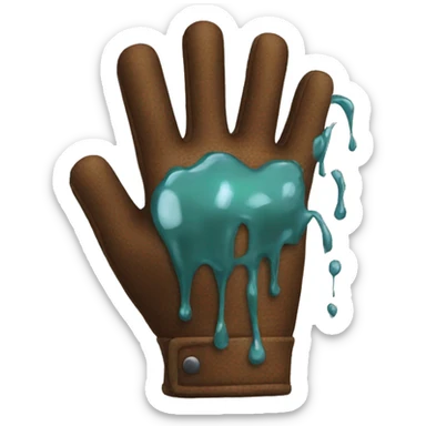 Guantes drip sticker