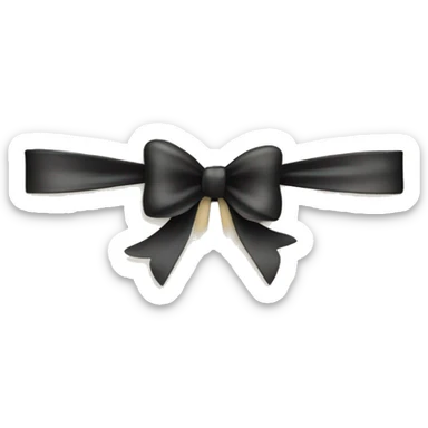 Gift card with a black bow sticker