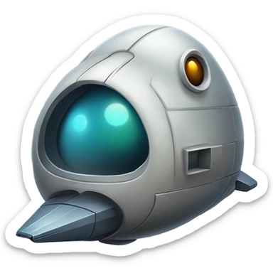 Flying Starship spacecraft bird’s house  sticker