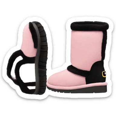 Pink and black Ugg’s  sticker