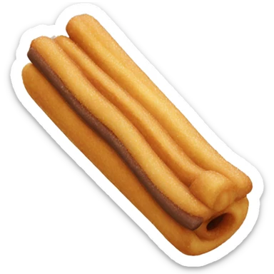 Churro with chocolate sticker