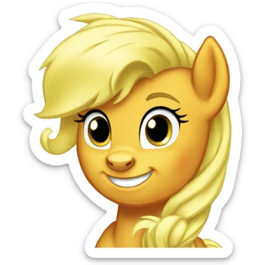 apple jack my little pony sticker