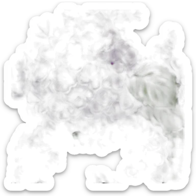 Purple hydrangeas sticker