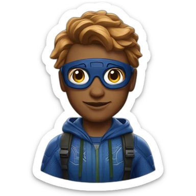 realistic taylor swith in spider-man costume sticker