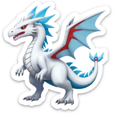 Inteleon-Amaura-Salamence-Reshiram-Pokémon-fusion (full body) sticker