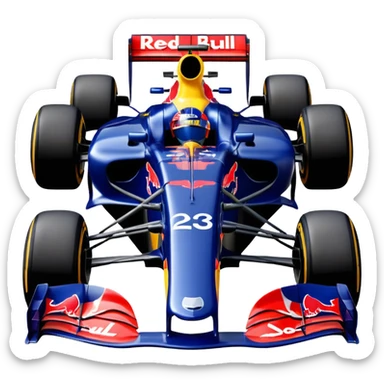 a 2010 Red Bull Formula 1 car sticker