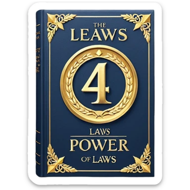 48 laws of power book cover sticker