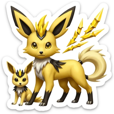 Meloetta-Renamon-Umbreon-Jolteon-Beedrill-Manectric-fusion sticker