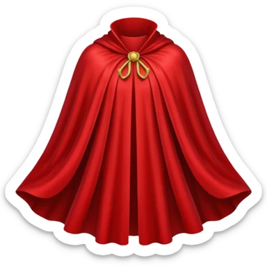 completely red cape sticker