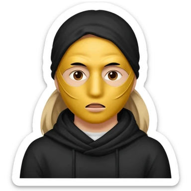 Hiding true emotions  sticker