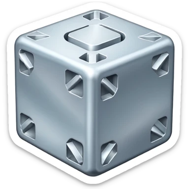 frozen metal sticker