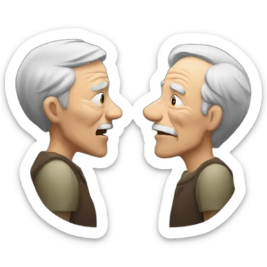 old man yells at daniel sticker