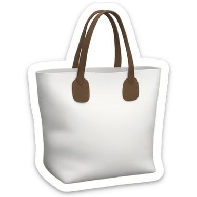 white tote bag sticker