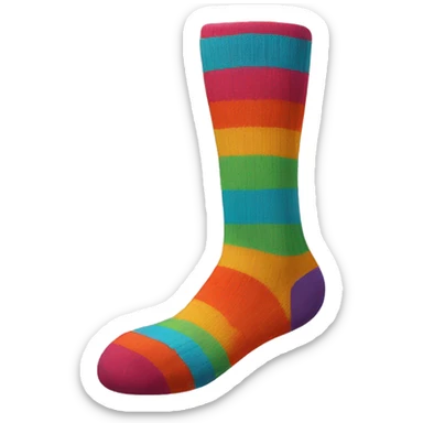 socks with different colour sticker