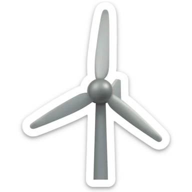 4 wing Wind turbine sticker