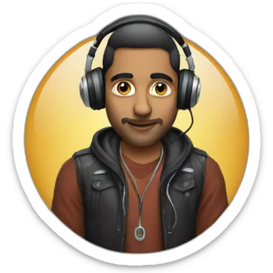 Indian dj sticker