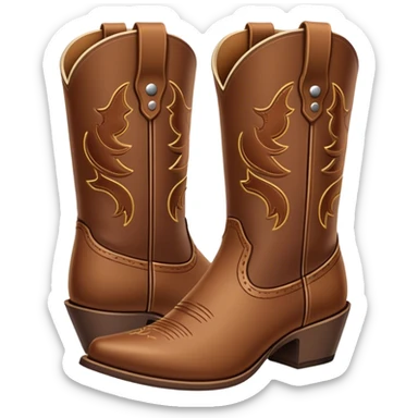 Cowgirl boots sticker