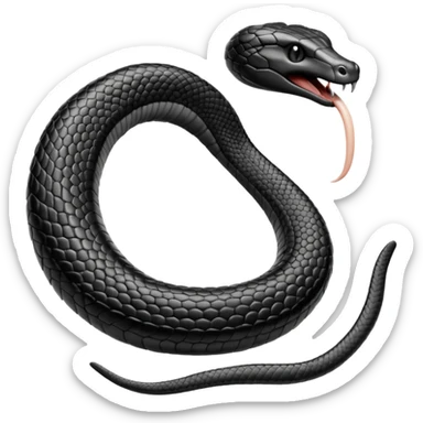 Faça o ouroboros a cobra comendo seu próprio rabo em preto e branco, o rabo da cobra tem q estar dentro de sua própria boca sticker