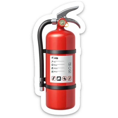 Fire extinguisher  sticker