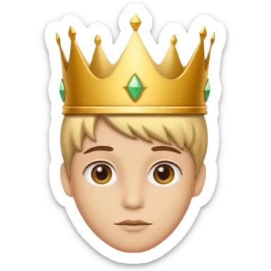 aggiungi una corona sulla testa sticker