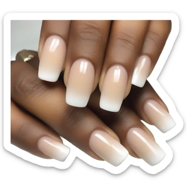 French tip nails sticker