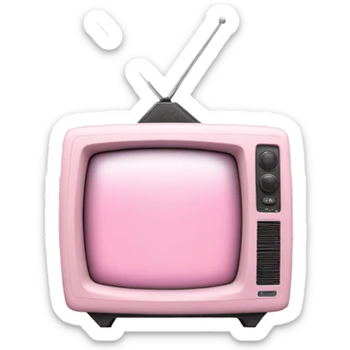 Light pink tv sticker