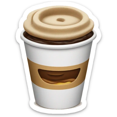 a coffee cup from Tim Hortons sticker