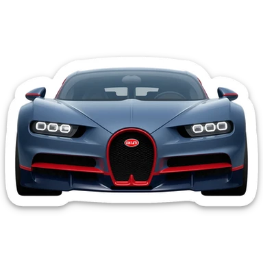 car bugatti sticker