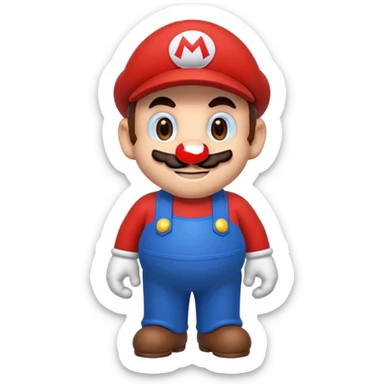 Mario pixel-art sticker