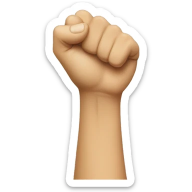 Woman with fist in air sticker
