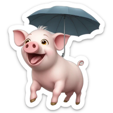 Un cochon volant sticker