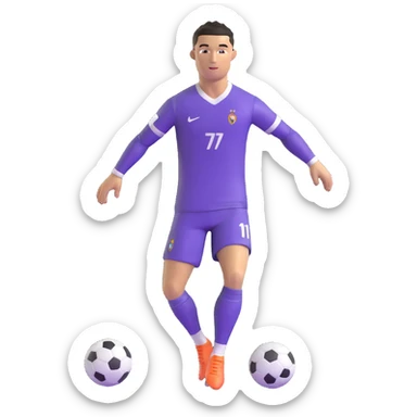 cristiano ronaldo football player sticker