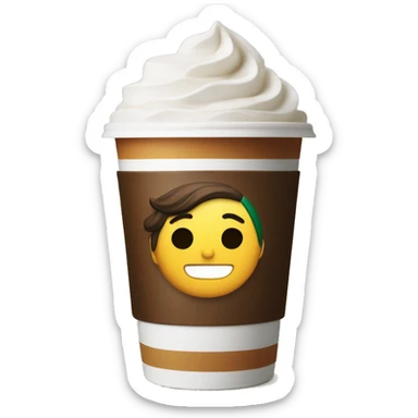 Americano in Starbucks autumn cup sticker