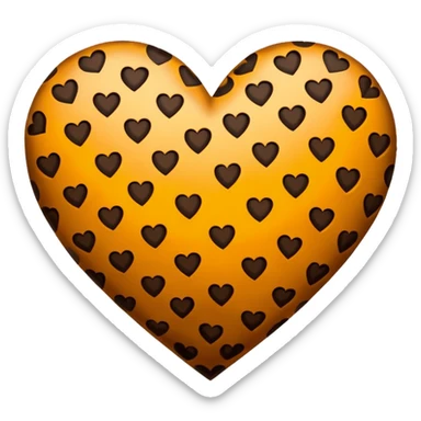 Cuore leopardato sticker